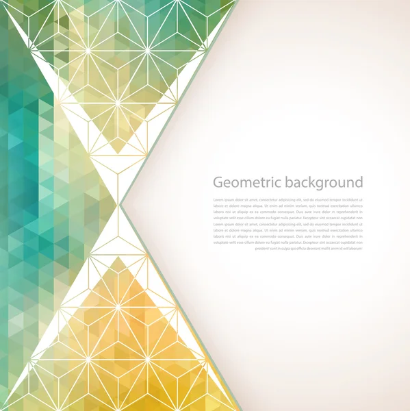 Abstrakter geometrischer Hintergrund mit Polygonen — Stockvektor