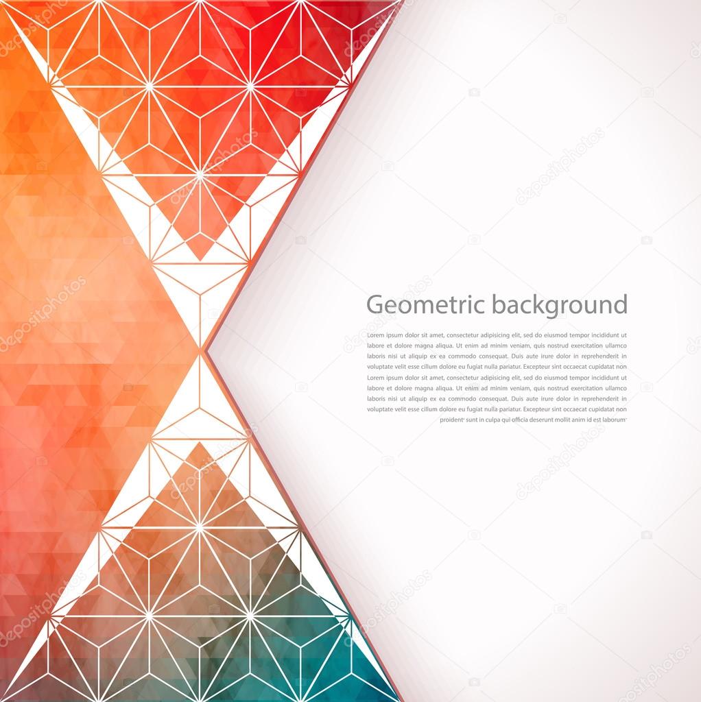 Abstract geometric background with polygons