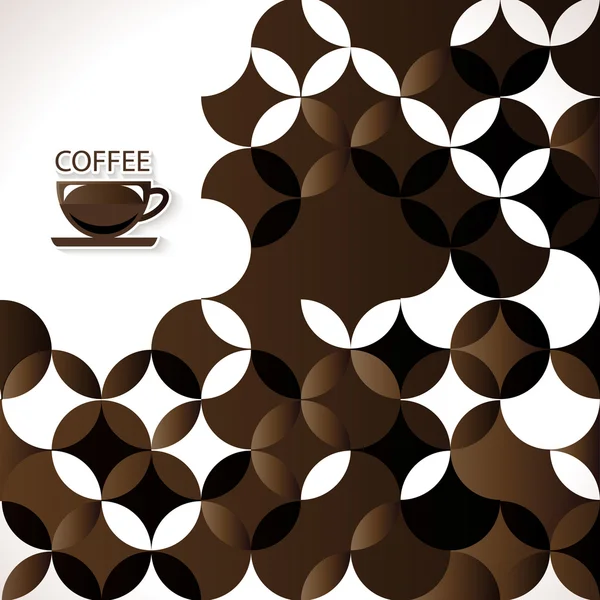 Koffie abstracte achtergrond — Stockvector