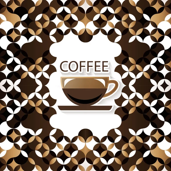 Café fundo abstracto — Vetor de Stock