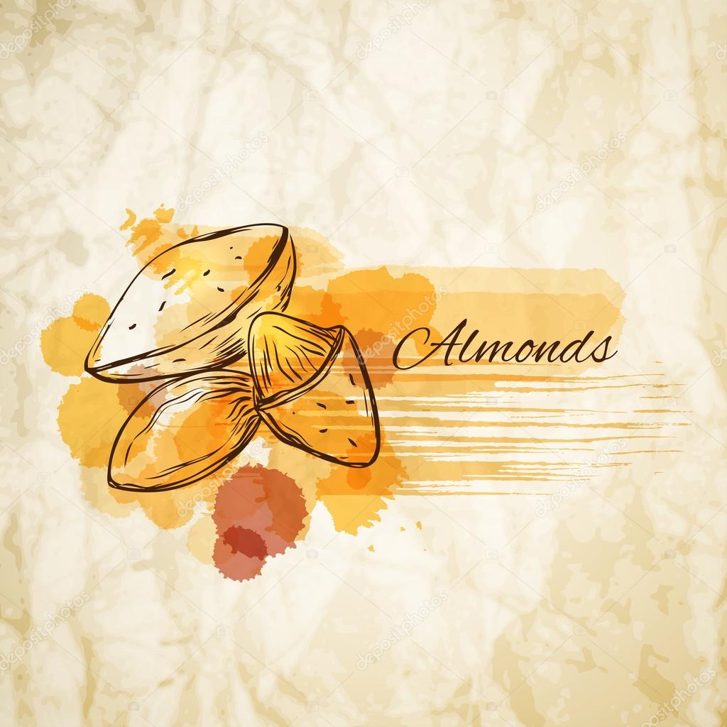 Almonds label spot