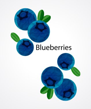 yaban mersini yaprağı arka plan ile