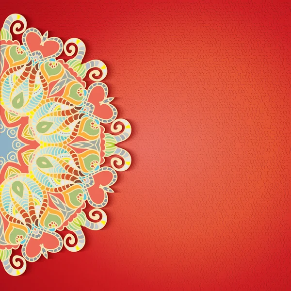 エレガントなインド装飾 — ストックベクタ