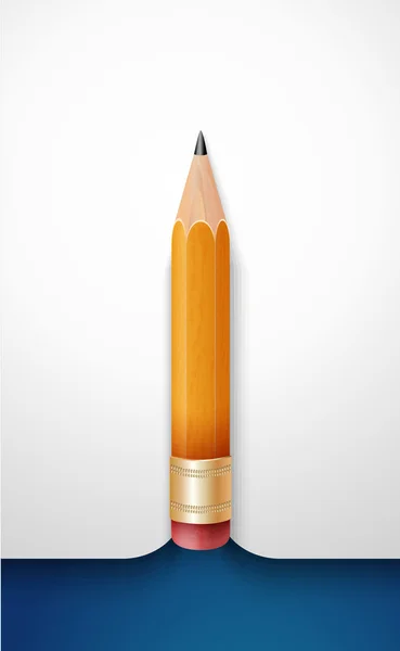 Загостреним докладні олівець — стоковий вектор