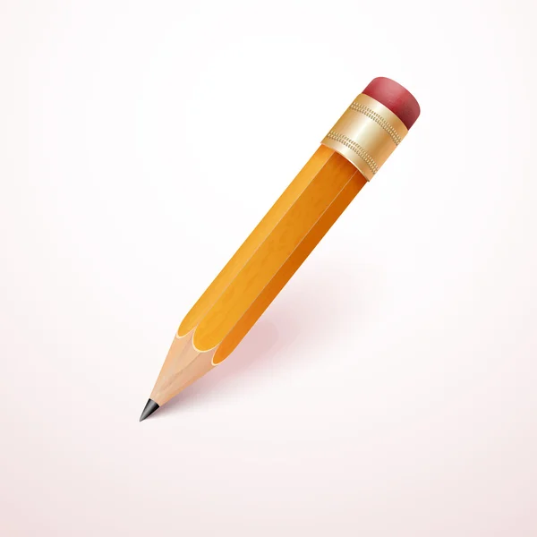 Олівець ізольований на білому — стоковий вектор