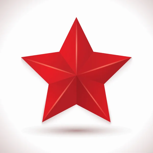 Estrella roja para su diseño — Vector de stock