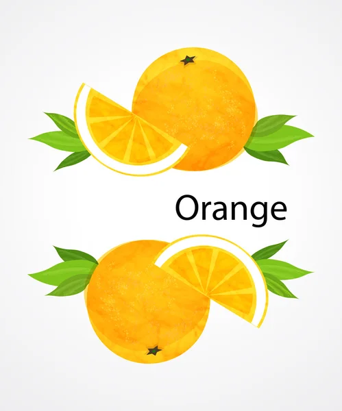 พื้นหลังผลไม้ส้ม — ภาพเวกเตอร์สต็อก