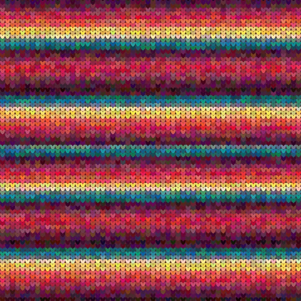 Beau modèle de tissu tricoté — Image vectorielle