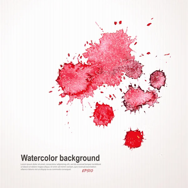 Abstrakter handgezeichneter Aquarell-Hintergrund — Stockvektor