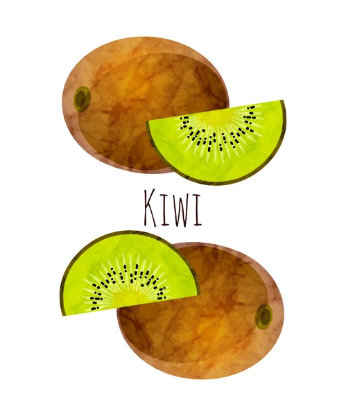 Kiwi fond de fruits — Image vectorielle