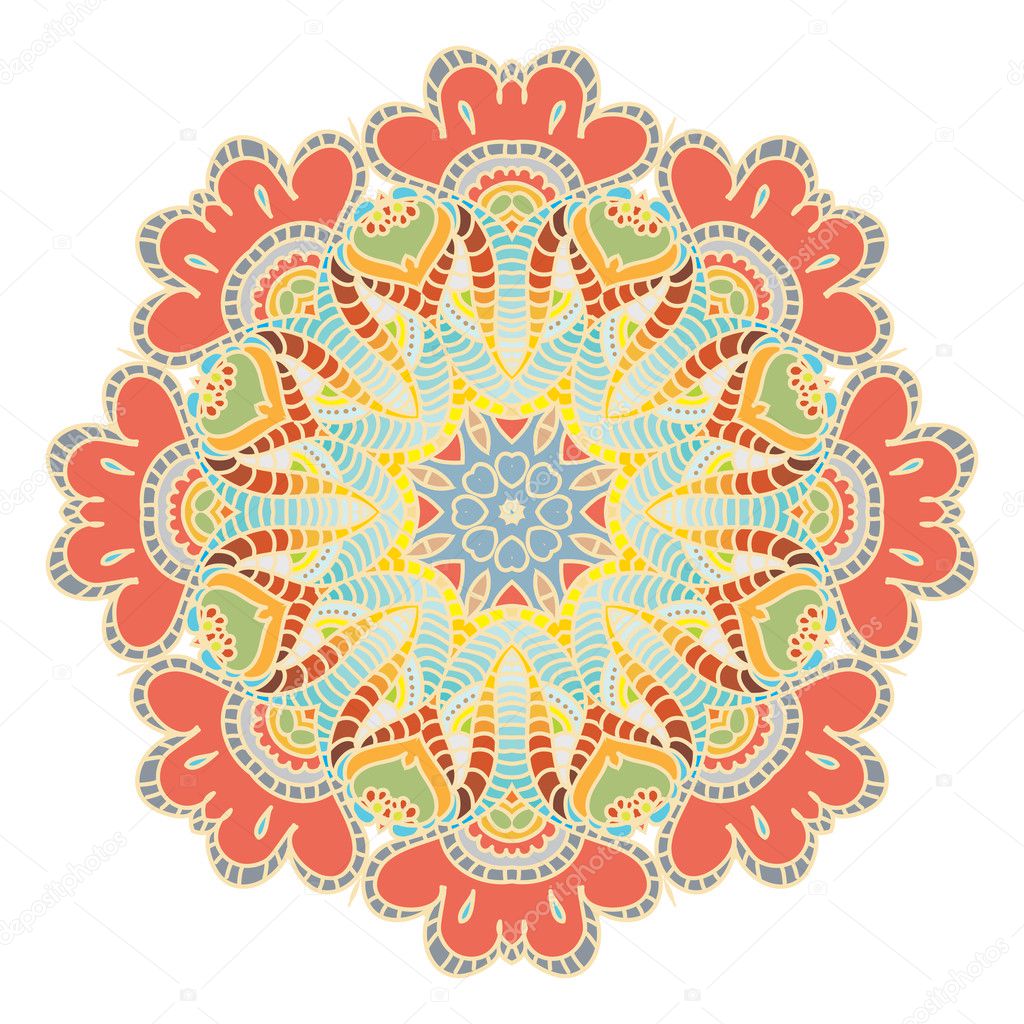 Mandala  flower circle