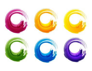 Grunge renkli daireler