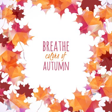 sonbahar yaprakları arka plan.