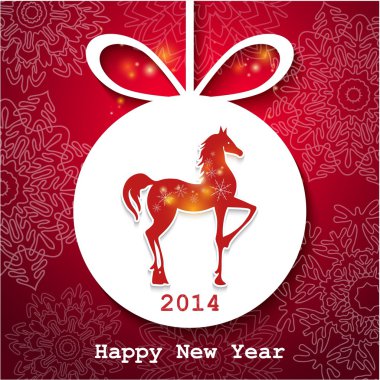 mutlu yeni yıl aplike arka plan.