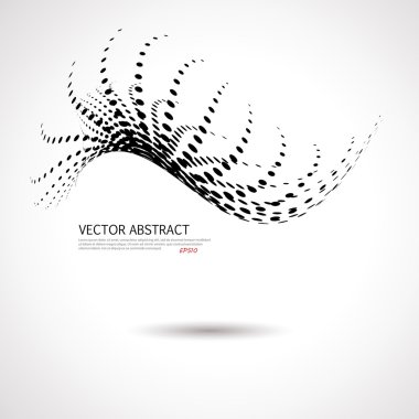 black dots 3D background