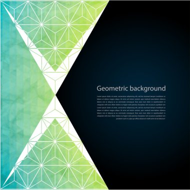 geometric polygonal background with triangles