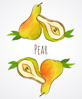 Armut meyve arka plan