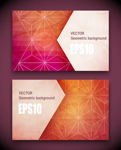 Geometric polygonal templates — Stockový vektor