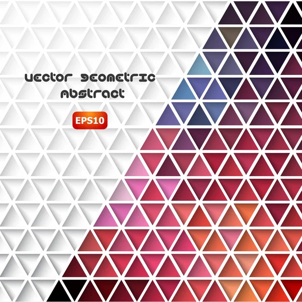 Abstraktes Dreieck. — Stockvektor