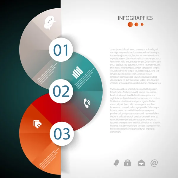 Abstracte business info grafische sjabloon — Stockvector