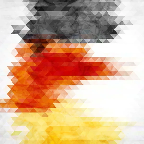 Drapeau allemand fait d'éclaboussures colorées — Image vectorielle