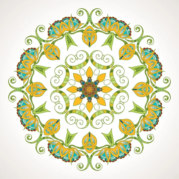 Dantelă ornamentală florală fundal — Vector de stoc