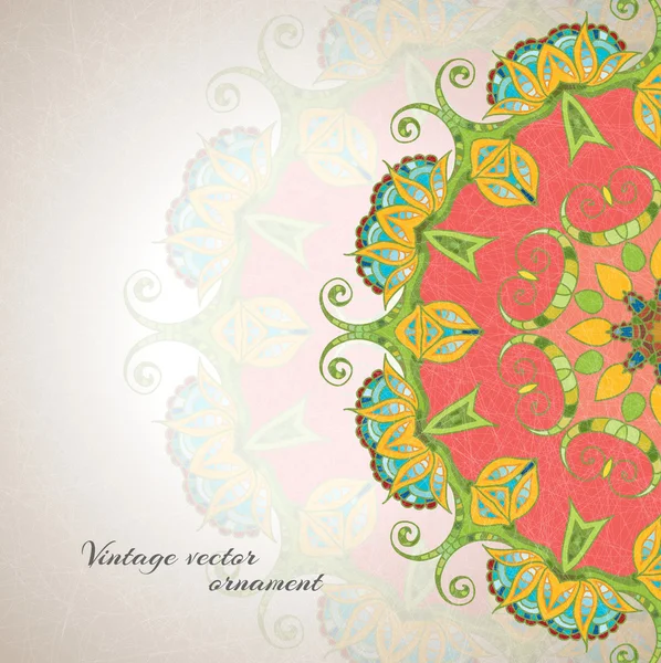 Elegant Indian ornamentation background — Stock Vector