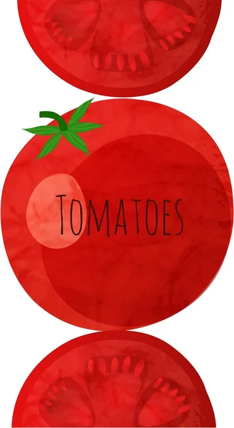 Fondo de tomates rojos — Vector de stock