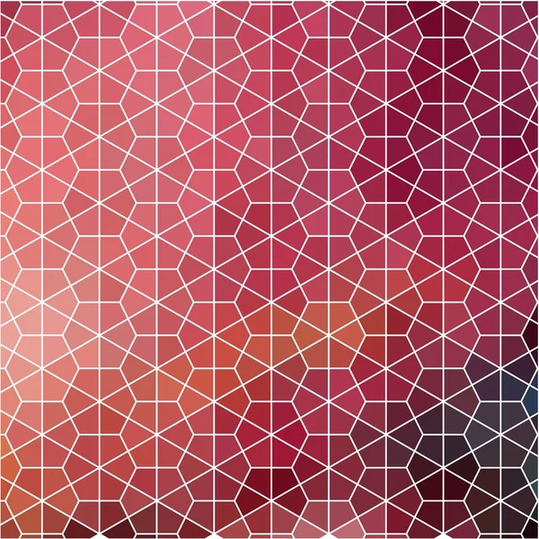 Banner de mosaico rojo . — Archivo Imágenes Vectoriales