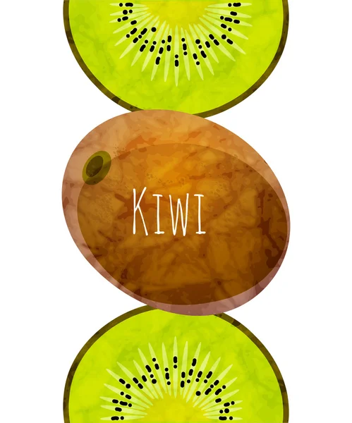 Fundo da fruta Kiwi — Vetor de Stock