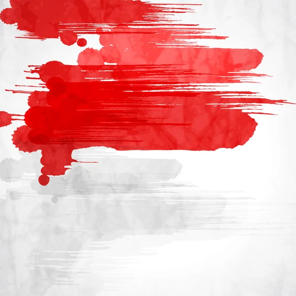Bandera de Polonia hecha de salpicaduras de colores — Vector de stock