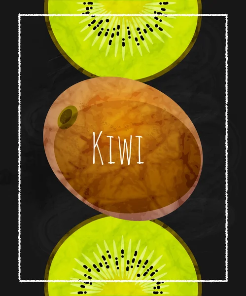 Kiwi frukt bakgrund — Stock vektor