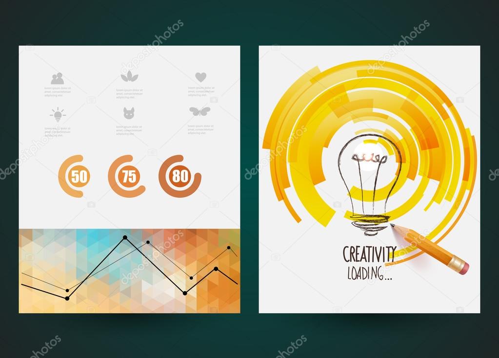Business concept  :creativity   loading background