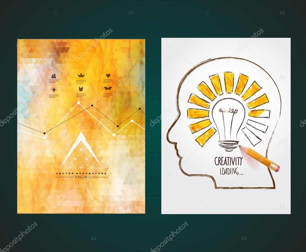 Business concept  :creativity   loading background