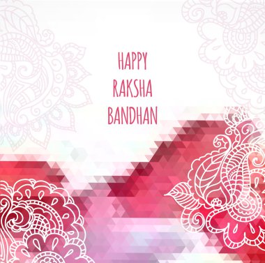 Mutlu raksha bandhan tebrik kartı