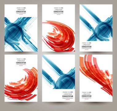 İş poster şablonları seti