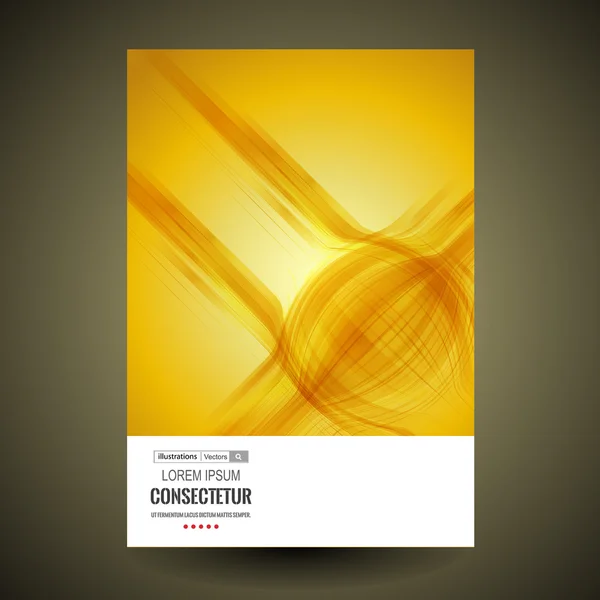 Modèle de brochure commerciale abstraite — Image vectorielle