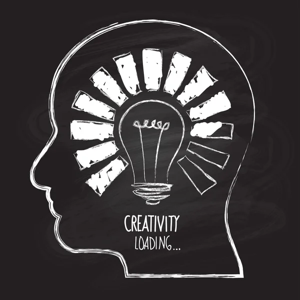 Concept de chargement de créativité — Image vectorielle