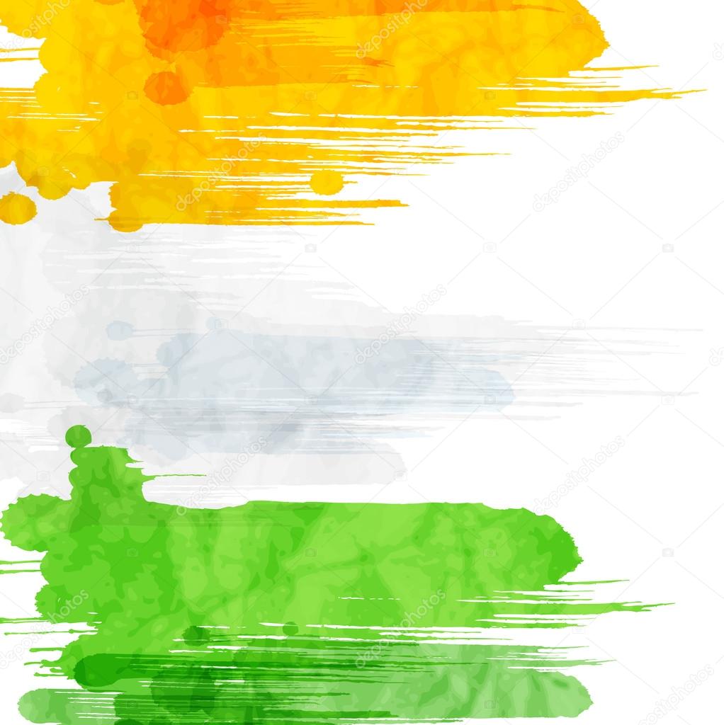 Premium Vector Abstract indian flag wavy design background