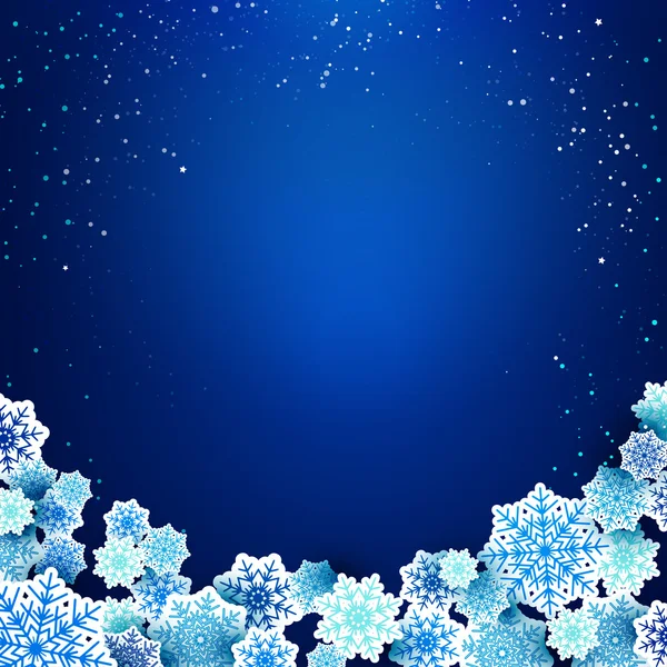 クリスマス雪の結晶。サンプル テキスト — ストックベクタ