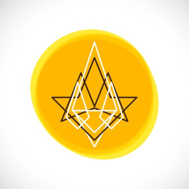 Retro soyut simge veya logo.