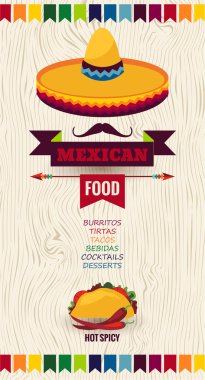 mexican food poster clipart