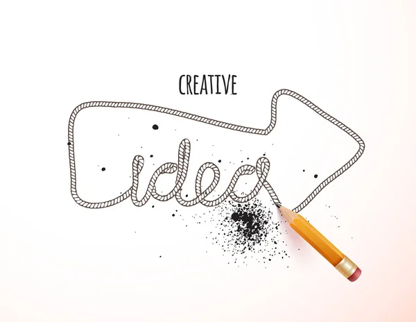 Idea creativa — Vettoriale Stock