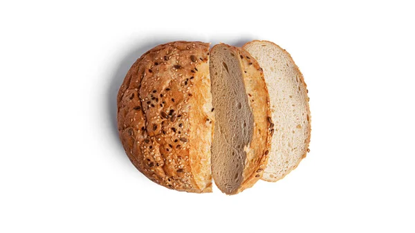 Bread on a white background. — Stock Photo, Image