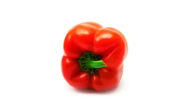 Rote Paprika auf weißem Hintergrund. — Stockfoto