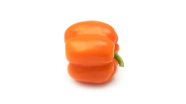 Orange bell pepper på en vit bakgrund. — Stockfoto
