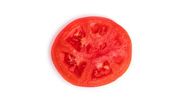 Beyaz arkaplanda domatesler.