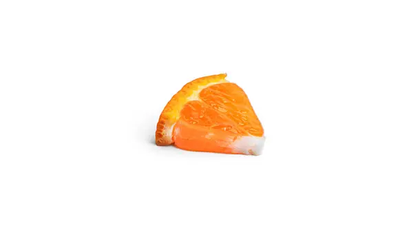 Tangerine sur fond blanc. — Photo