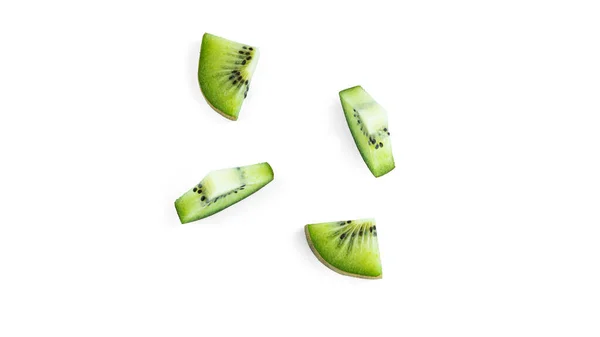 Kiwi Slice White Background High Quality Photo — Stock Photo, Image