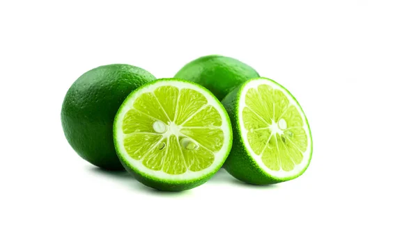 Limes Sur Fond Blanc Photo Haute Qualité — Photo